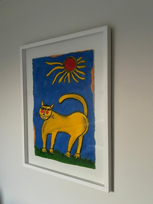 Le Chat au Soleil Guillaume Corneille