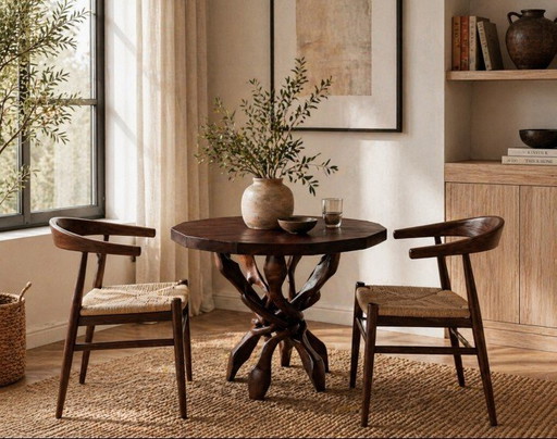 Interlocking African "unity" table.