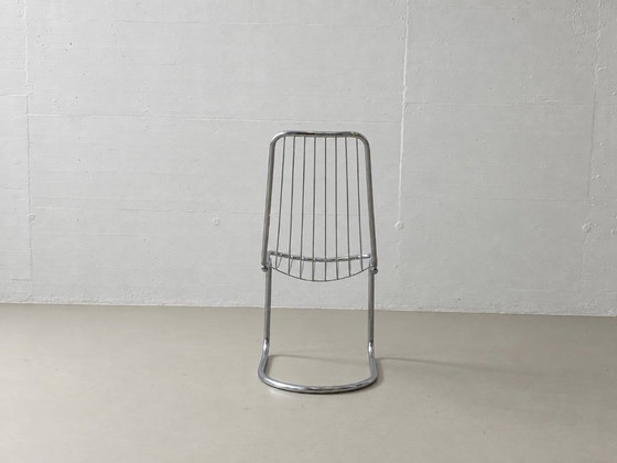 4 Cantilever Wire Chairs in Chrome, 1970s – Side chairs (photo 12 of 15)