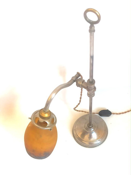 Image 1 of Muller Art Deco Height Adjustable Table Lamp, 53 cm