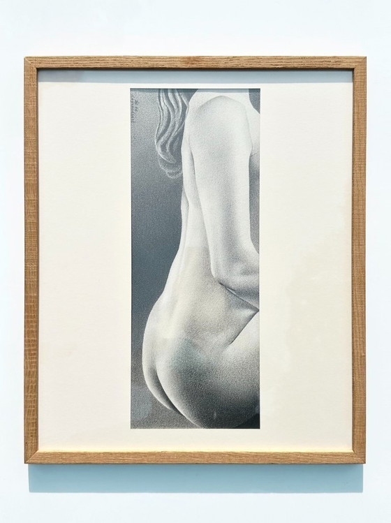 Image 1 of Composizione figurativa in grafite. Francia, anni '80