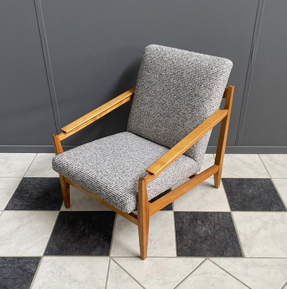Image 1 of Fauteuil van Drevolux uit de jaren 60, opnieuw bekleed.