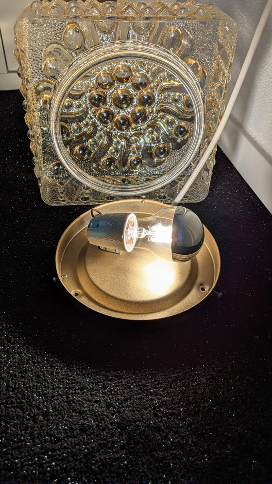 Image 1 of Vintage glass ceiling/wall light, 60s/70s style, Helena Tynell