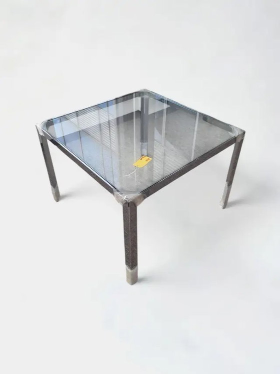 Image 1 of Table à manger en verre « The Table » de B&B Italia par Monica Armani – 105 × 105 cm