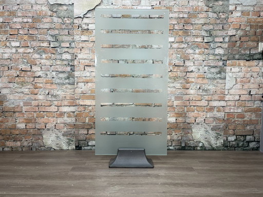 Cloison de séparation en verre