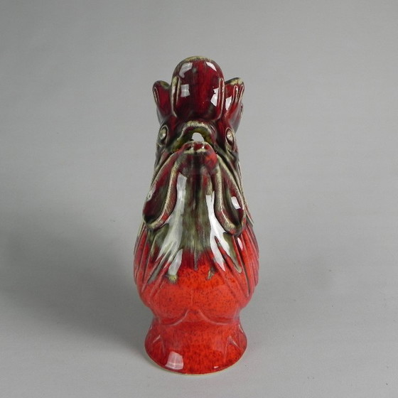 Image 1 of Jarra con forma de gallo, cerámica Sars Poteries, década de 1950.