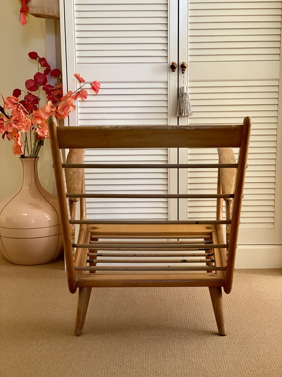 Image 1 of Vintage Mid Century De Ster Gelderland Design Fauteuil Teak