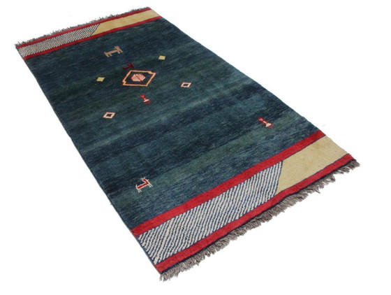 Image 1 of Original Perserteppich Gabbeh Ghashghai Orientteppich 203 cm x 110 cm Alt Natur