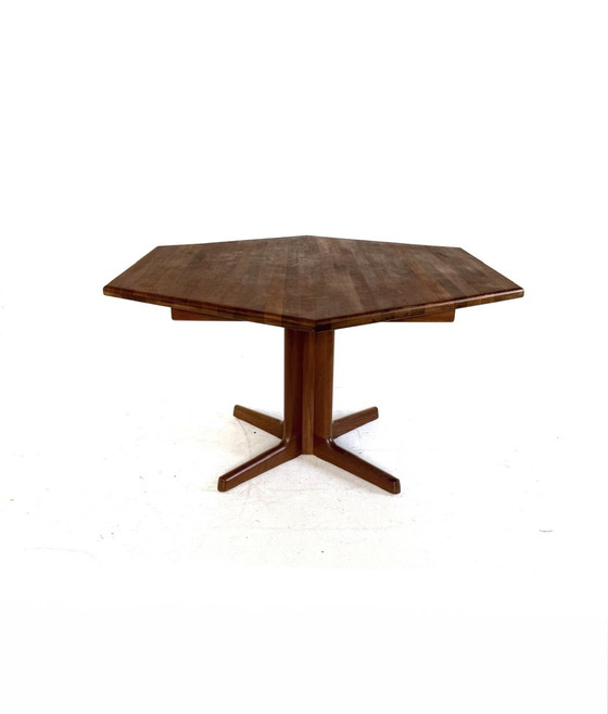 Image 1 of Tavolo da pranzo danese esagonale vintage, Dyrlund anni '70
