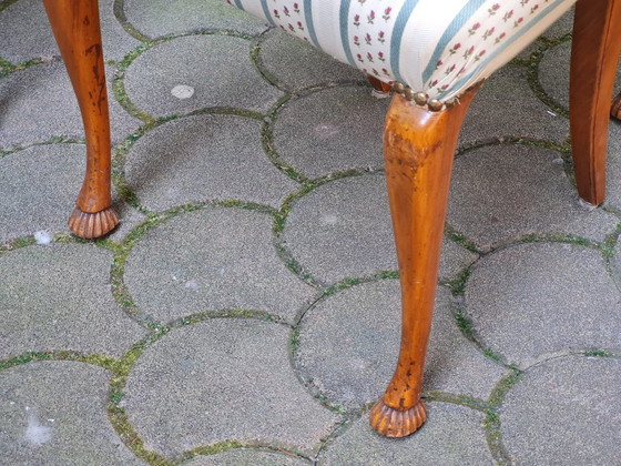 Set of 6 Vintage Chippendale Revival Style Chairs – Dining chairs, Wood (photo 8 of 10)