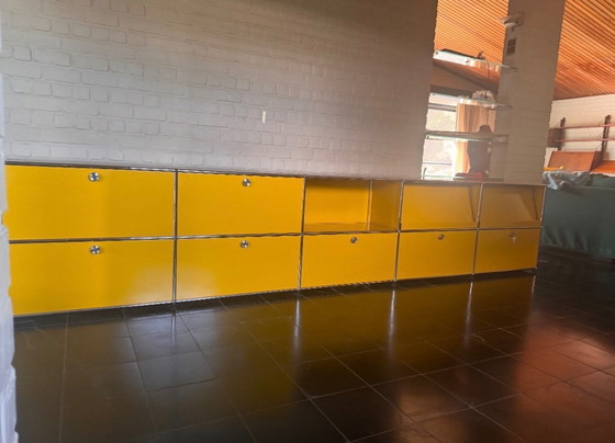 Modulaire USM Haller Plank/Étagère Basse – Opbergkast, Metal, Chrome (photo 4 of 8)