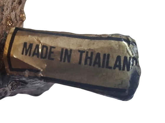 Image 1 of Pair of Bronze Thepphanom Statues – Thai Guardian Angels – Vintage