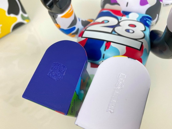 Image 1 of Bearbrick bape A bathing APE 28. Jubiläum 01 Camo #1 400% Medicom