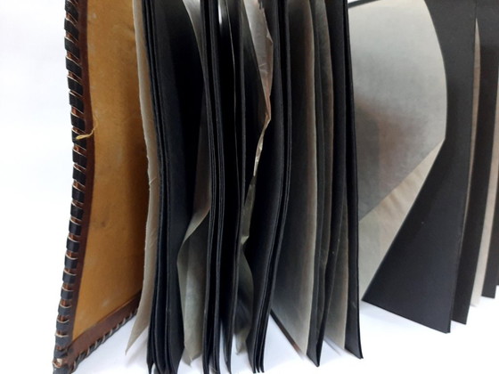 Image 1 of Album fotografico vintage di grandi dimensioni con copertina in pelle, mai usato