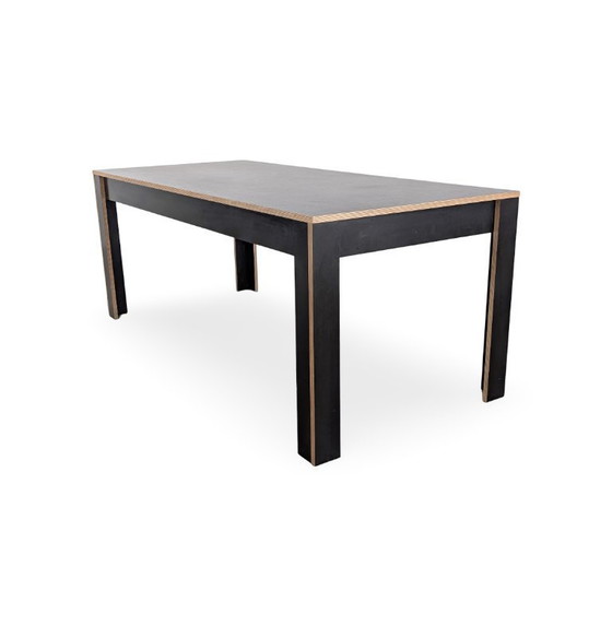 Image 1 of Designer dining table made from screen printing plates, custom-made by a carpenter