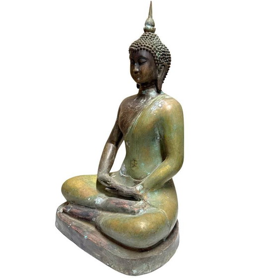Estatua de Buda de bronce china temprana – Análisis técnico, Período Yongle (1402–1424) – Esculturas, Bronze (photo 8 of 13)