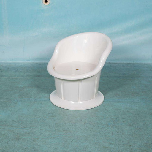 Space age tub chair with storage, Ikea Popptorp chair