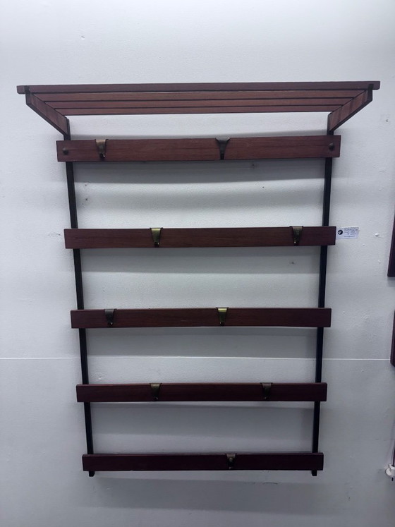 Image 1 of Scandinavian design Teak coat rack '60s