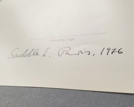 Image 1 of Helmut Newton Saddle I, Paris, 1976 | Impression offset, Collection spéciale 1979