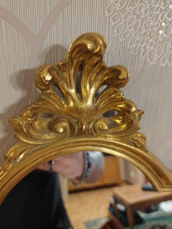 Original Vintage Deknudt Mirror – Glass, Wood (photo 4 of 7)