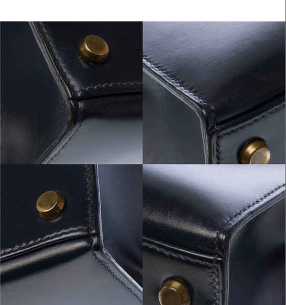 Image 1 of Borsa HERMES Kelly 32 in Cuir Bleu Marine - 103411