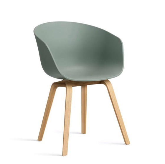 Image 1 of Chaises HAY AAC22 vertes – lot de 8, légères traces d'utilisation