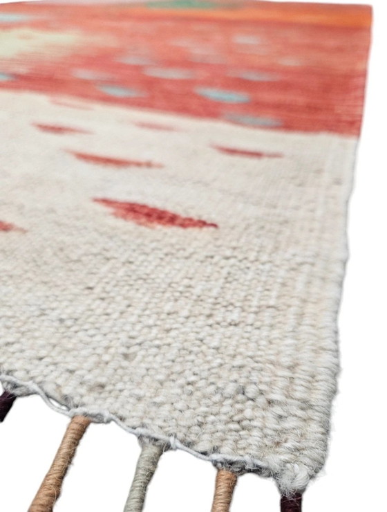 Image 1 of Hand-knotted Oriental wool Modern Abstract Kelim rug New 147x214cm