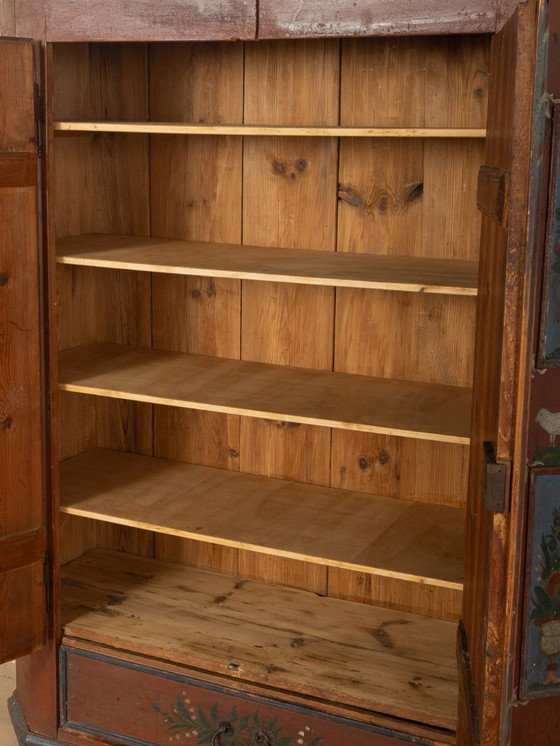 Image 1 of Armoire de ferme ancienne, XVIIIe siècle, vintage