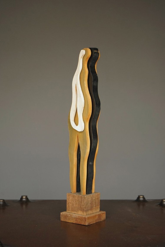 Image 1 of Surrealist Sculpture of Standing Figure. 1970s