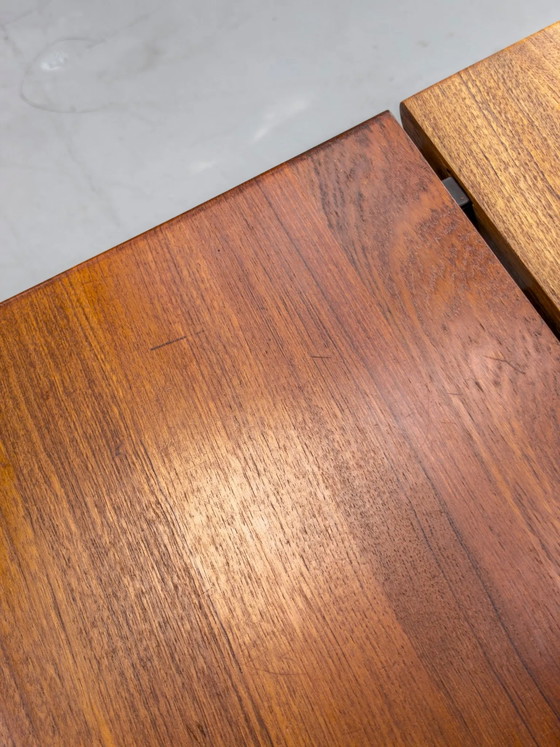 Uitschuifbare Teak Eettafel van Glostrup, jaren 70, Mid Century Modern (foto 18 van 20)