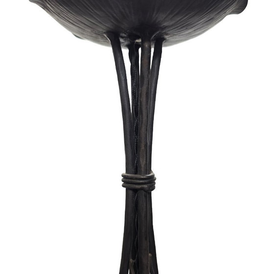 Image 1 of French Art Deco pendant lamp by Muller Freres Luneville, ca. 1930