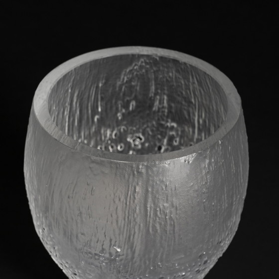 Image 1 of Brutalist Textured Glass Elegance “Patmos” Vase by Peill & Putzler, Germany, ca. 1970s