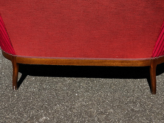 Image 1 of Louis XV style sofa in molded wood - 19th century