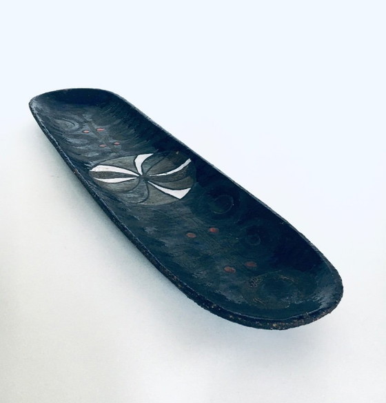 Image 1 of Plat XL en céramique d'atelier, conçu par Rogier Vandeweghe pour Perignem Studios, Belgique, années 1960