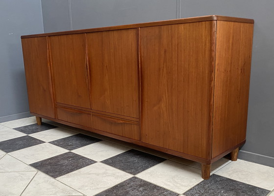 Image 1 of Buffet haut en teck danois de Lyby Mobler, années 1960