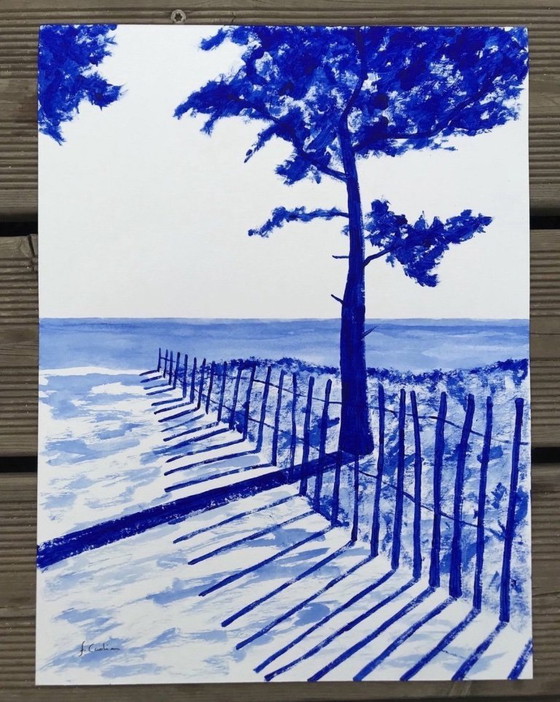 Image 1 of Acrilico su carta da 325 g.  Formato 40x30 cm.