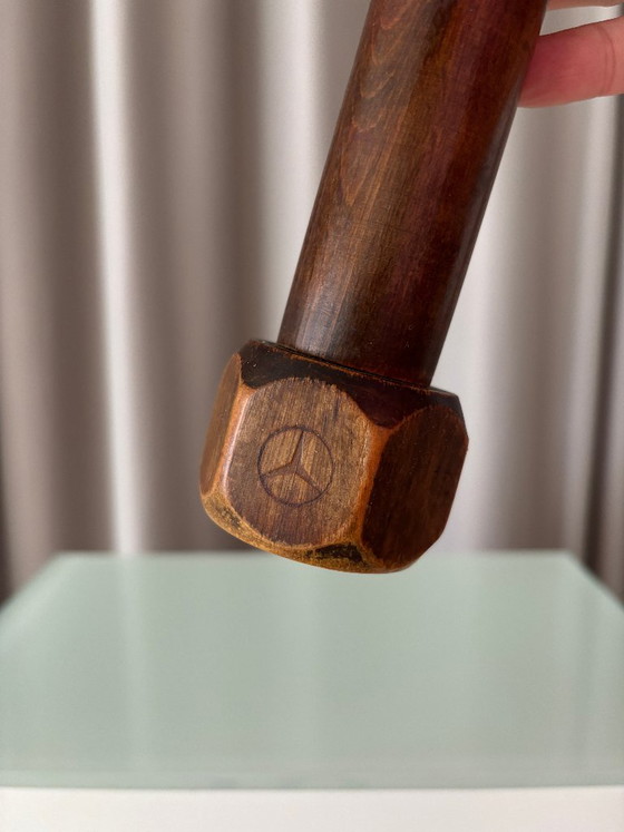 Mercedes-Benz Houten Pepermolen, Keukenaccessoires, Bruin, Vintage (foto 4 van 7)