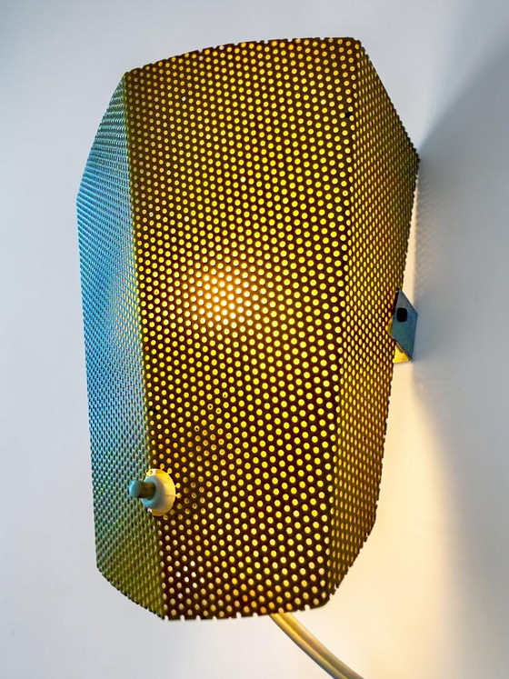 Rare set of 3 Perfolux Wall lights – Hiemstra & Evenblij, 1954 – Metal (photo 18 of 22)