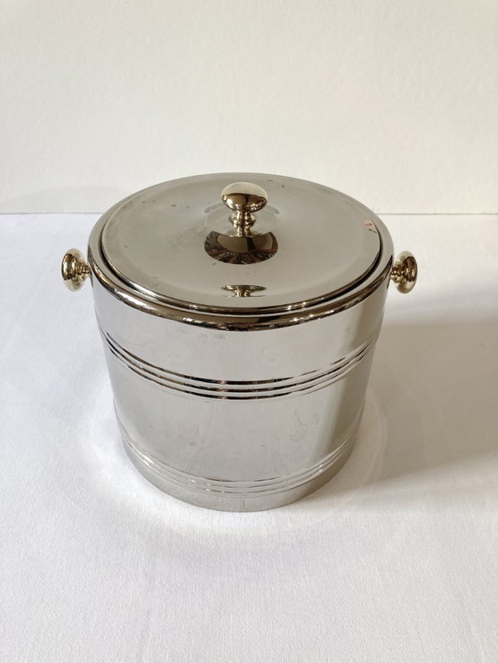 Image 1 of Silver-plated metal ice bucket