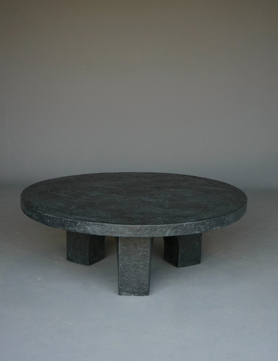 Image 1 of Brutalist Resin and Stone Coffee Table, 1970s