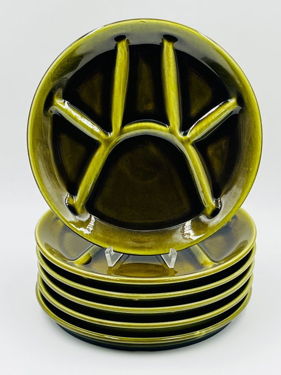 Set di 6 piatti da fonduta vintage verde oliva – Stoviglie, Ceramic (photo 2 of 9)