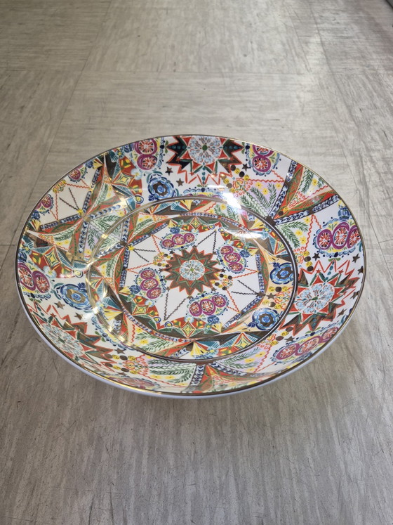Image 1 of Centre de table en céramique décorée