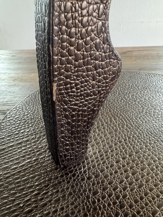 Original Fendi Beistelltisch – Beistelltische, Leather, Metal (photo 15 of 15)