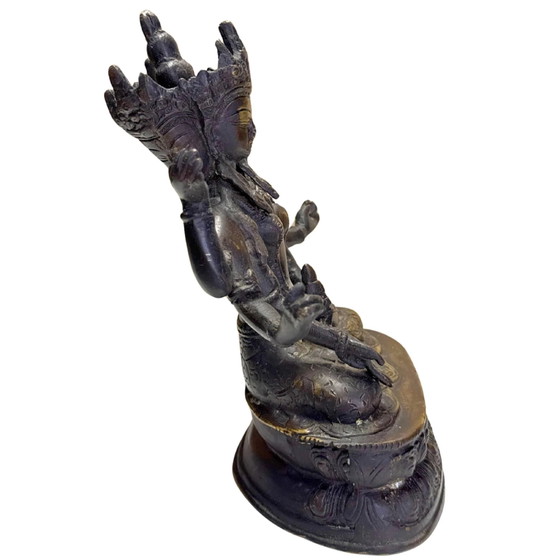 Antigua Ushnishavijaya (Namgyalma) tibetana para una larga vida – Esculturas, Bronze (photo 3 of 10)