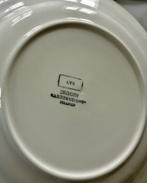 Lotto 4 piatti da dessert Digoin Sarreguemines – Stoviglie, Ceramica (photo 6 of 6)