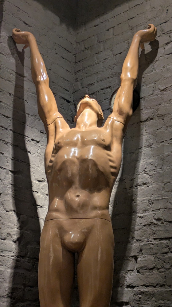 Image 1 of KaDeWe Olympiade München 1972 Schaufenster Figur turner Mannequin