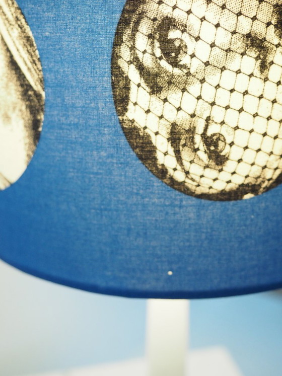 Image 1 of Vintage table lamp/shadow Fornasetti fabric
