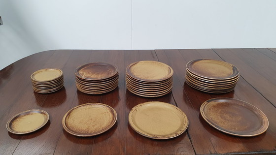 Image 1 of Vaisselle vintage 50pcs assiettes LILIEN PORZELLAN Autriche Caroline série Umbra brutaliste