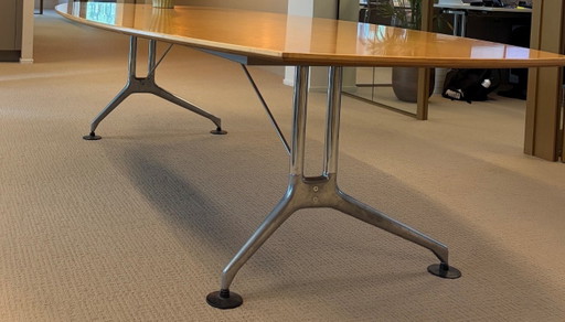 Vitra Eames Segmented Table Wood - Chrome – eettafels (photo 2 of 7)