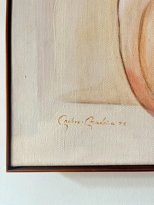 A. Nobre-Madeira, Abstraction, 1975, Oil on Canvas